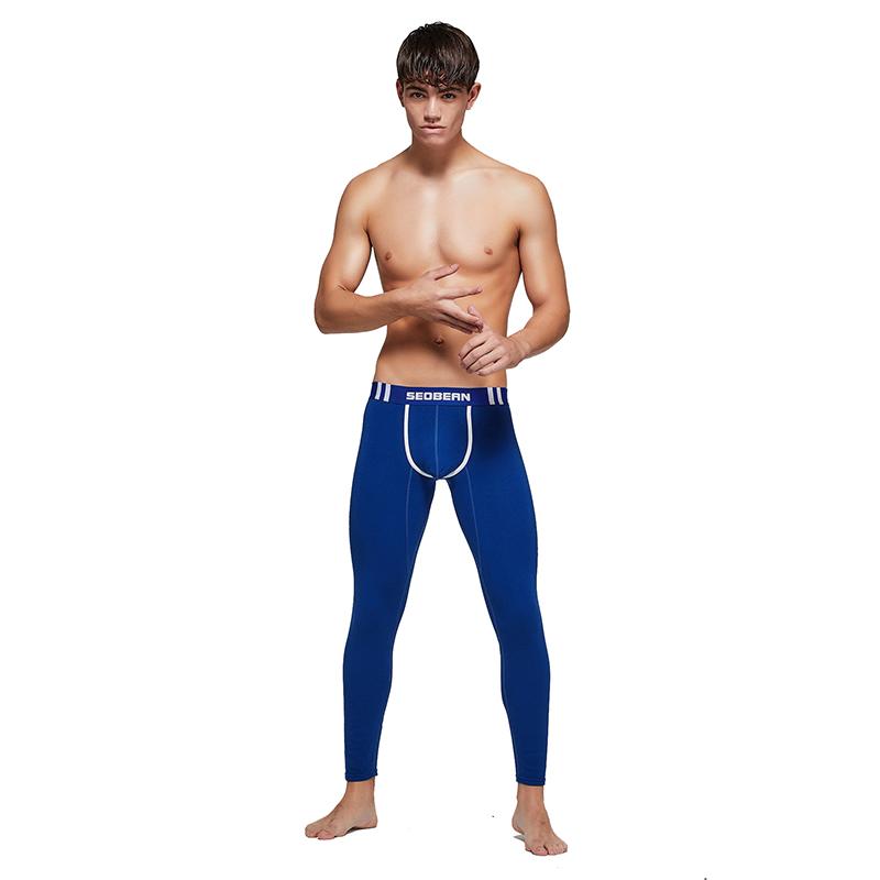 Mới Dài Johns Nam Ấm Căng Giãn Nhiệt Quần Lót Nam Thời Trang Các Phòng Tập Thể Dục Đáy Quần Legging Nhà Pijama Dài Quần Dài