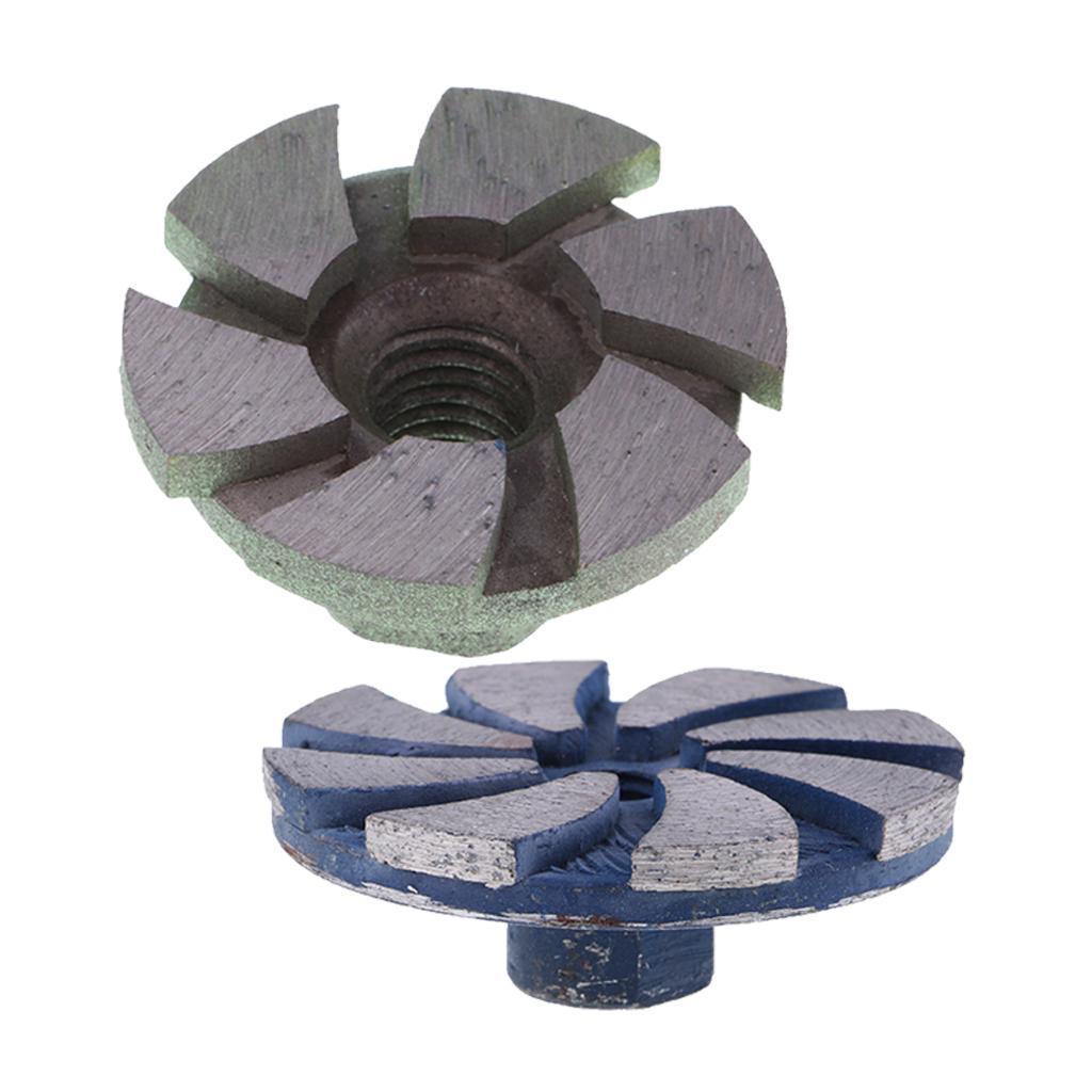 2Pcs  Diamond  Segment  Grinding  Wheel  Cup  Disc  Grinder  Concrete