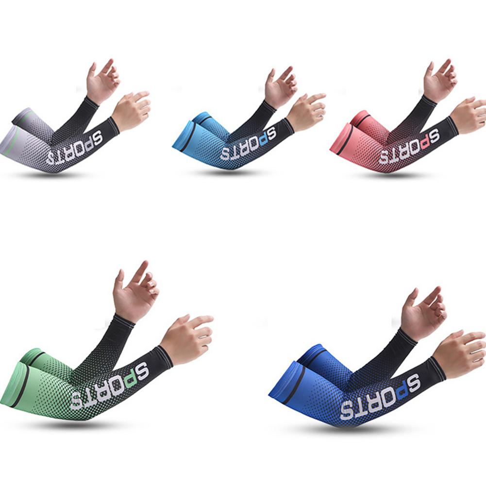 1 cặp tay áo thể thao nén tay áo Bi rổ Bi -Bycle ARM Mùa hè chạy UV Sun Protection Bóng chuyền bóng chuyền bóng chuyền Color: CP
