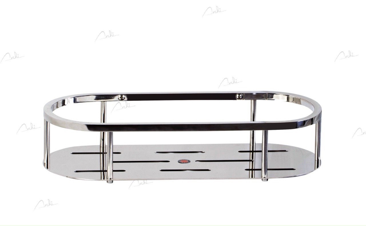 KỆ THẲNG VIỀN TRÒN TREO TƯỜNG INOX304 CAO CẤP