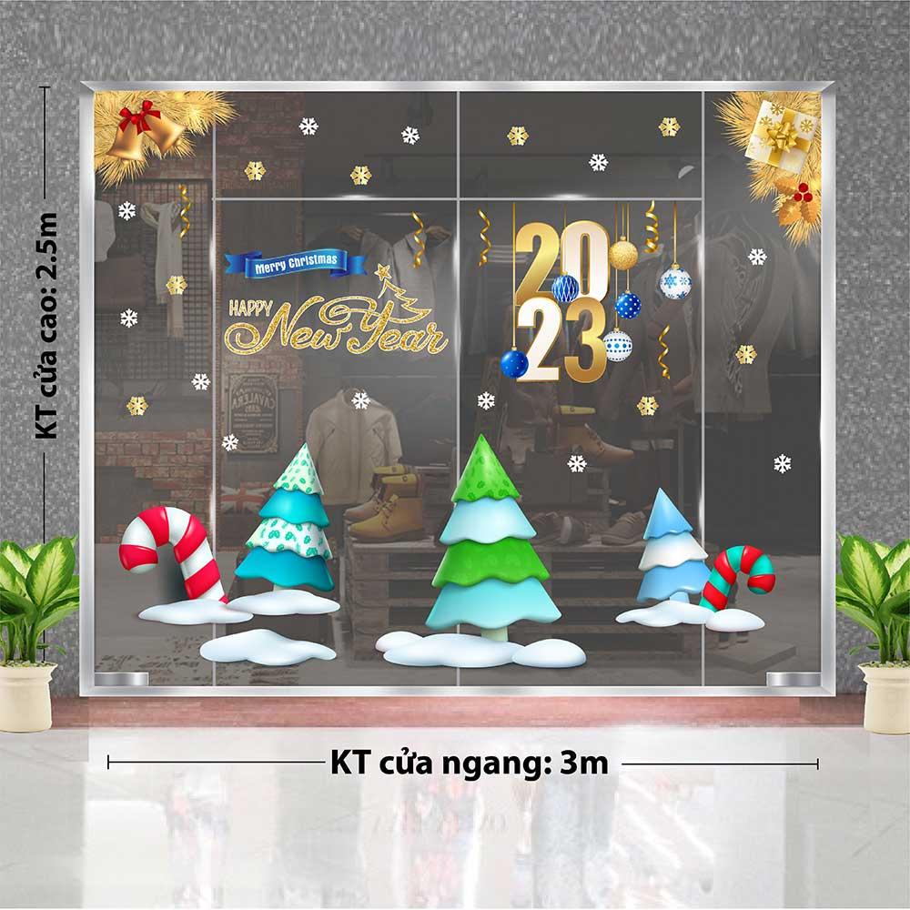 DECAL TRANG TRÍ GIÁNG SINH 2023 COMBO SỐ 17