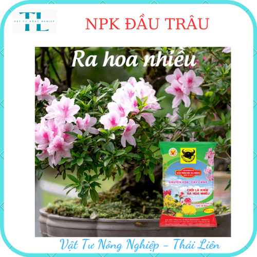 Phân bón Đầu Trâu đa năng NPK 17-12-7 chuyên hoa cây cảnh chồi lá khỏe ra hoa nhiều 1kg