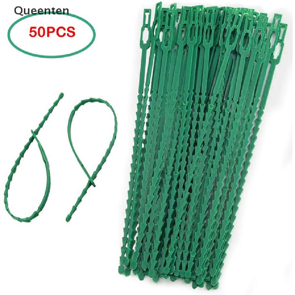 Queenten 50/100pcs Reusable Plastic Plant Support Clips clamps Plants Hanging Vine Garden  QT