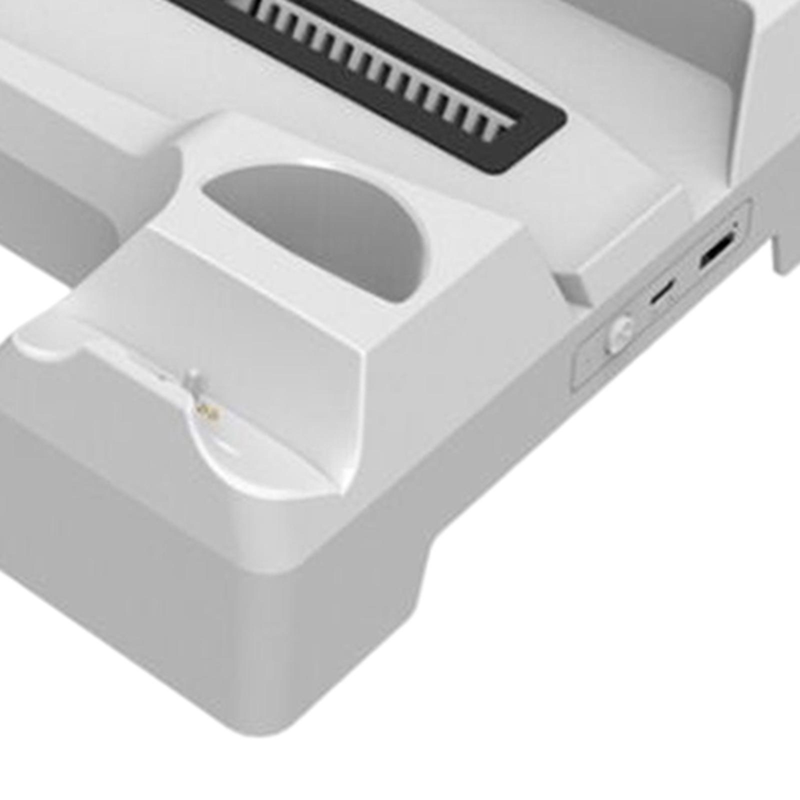 Charging Cooling  for PS5 Console Game Console Storage Charger White