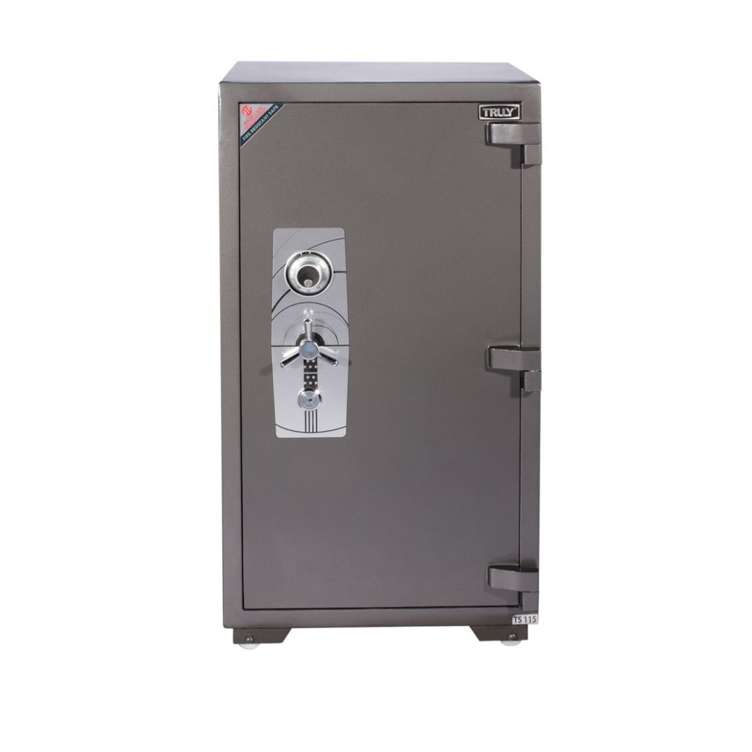 Két Sắt Siêu Cường TRULY TS-115, Cao 115cm, Nặng 300kg Chống Đục, Chống Khoan Phá, Chống Cháy Chuẩn Hàn Quốc - Hàng Chính Hãng