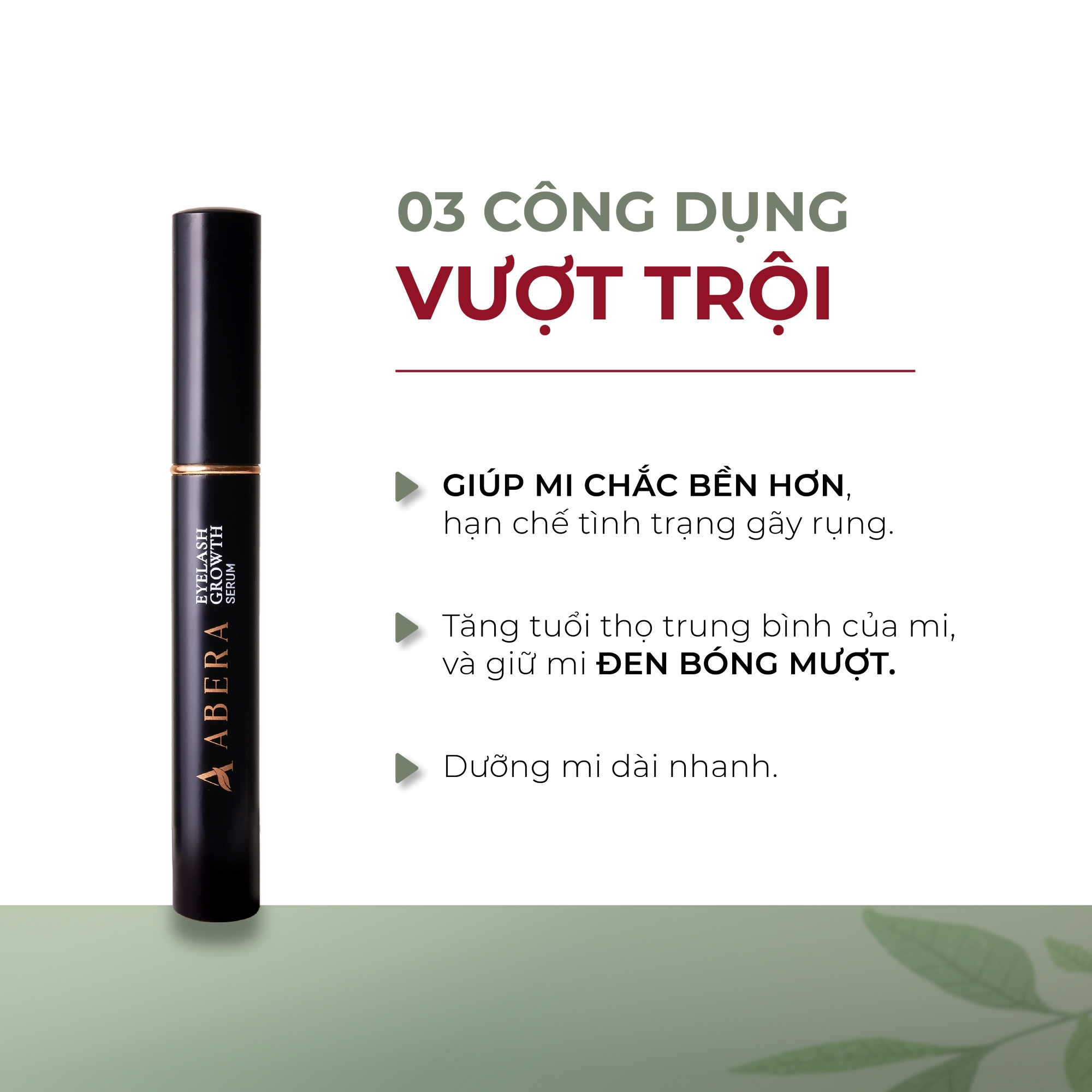 [COMBO 3] Tinh Chất Dưỡng Mi ABERA Dưỡng Mi Dài Và Dày, Cải Thiện Tình Trạng Mi Thưa, Dễ Gãy Rụng
