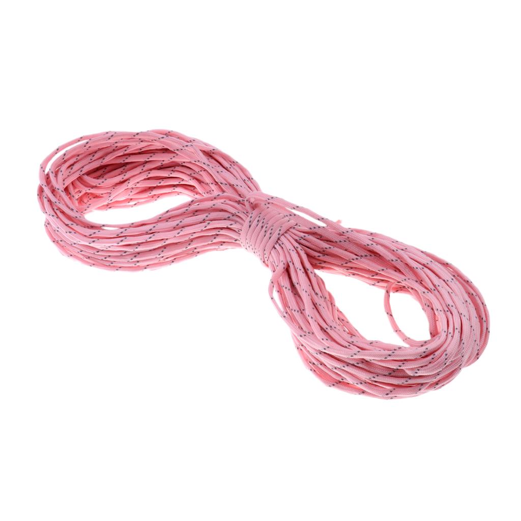 100FT 9 Core Strand Luminous Paracord Parachute Cord Reflective Rope