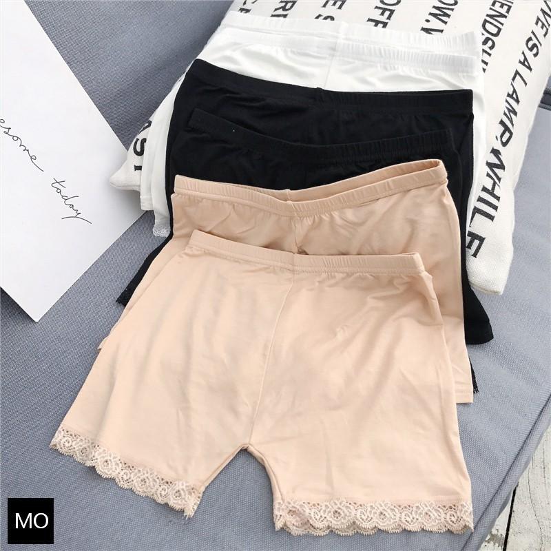 Quần Mặc Trong Váy Cotton Phối Ren Đẹp