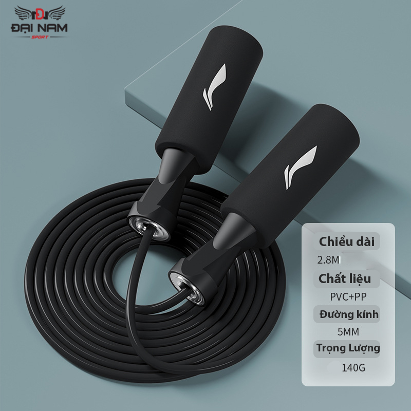 Dây Nhảy Tập Gym LN Chất Liệu PVC Tay Cầm Xoay 360 Độ,Dài 2,9m (Chống Xoắn Dây,Điều Chỉnh Dài Ngắn)