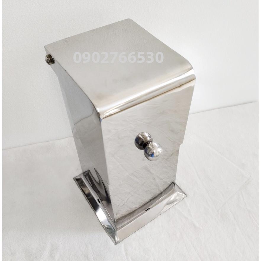 Ống Đũa Muống Để Bàn Có Nắp Đậy Inox SUS 304, TT-051