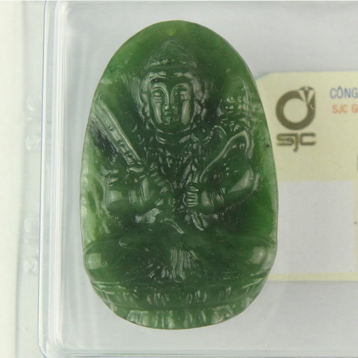 Tượng Phật Ngọc Bích - Tượng Phật Phong Thủy - Đá Phong Thủy Ngọc Bích - Hư Không Tạng J52322