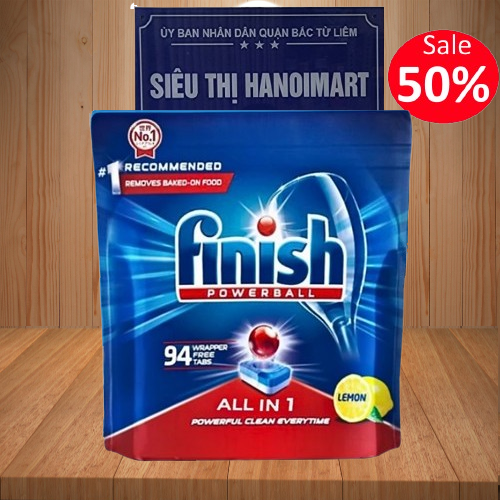 Viên rửa bát Finish all in 1 max 85 viên, 10 tác dụng, hương chanh. Hàng chuẩn, date mới