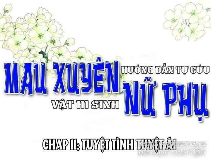mau xuyên hướng dẫn tự cứu vật hi sinh nữ phụ chapter 11 1