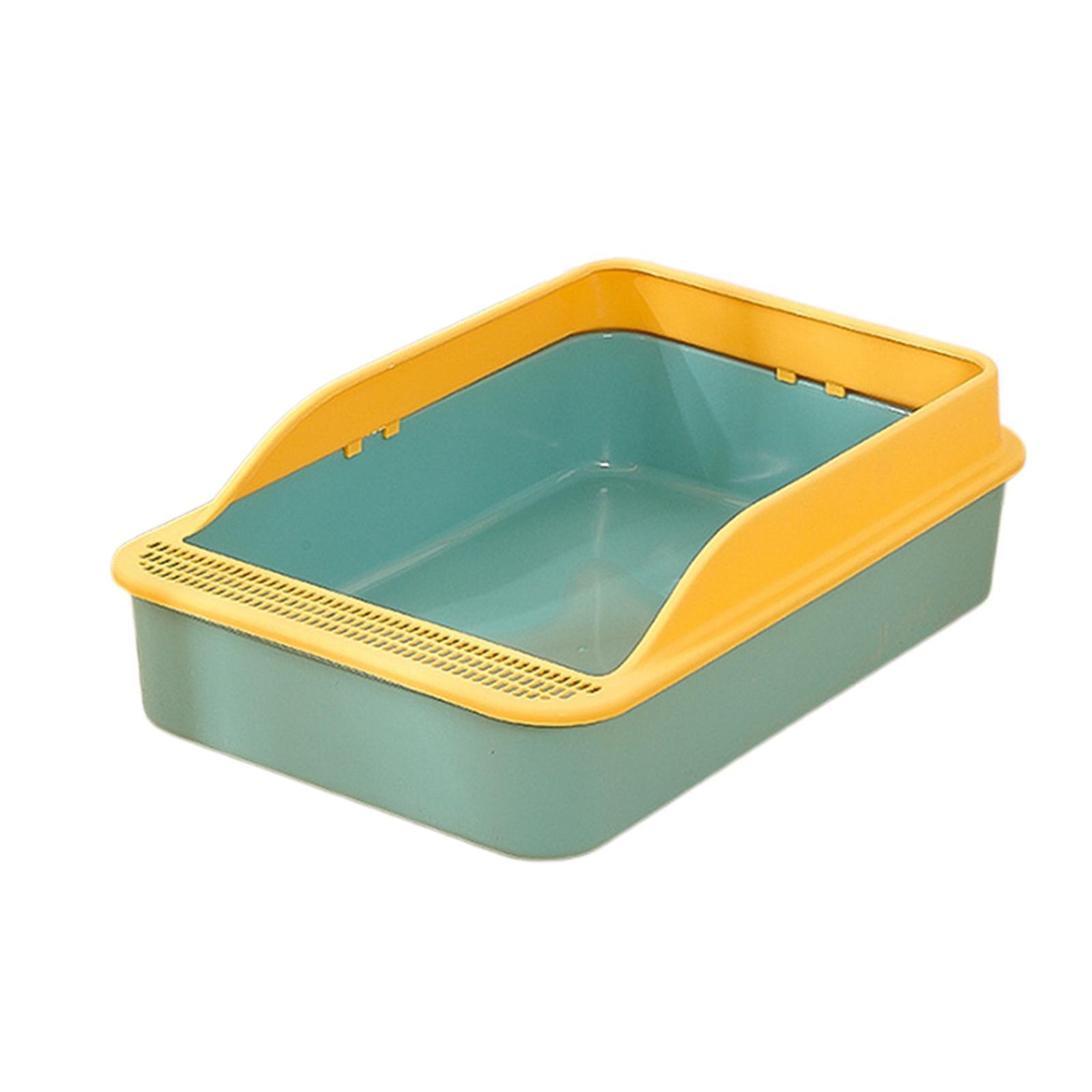 Cat Litter Box Open Top Pet Litter Tray for Indoor Cats Small Animals Travel