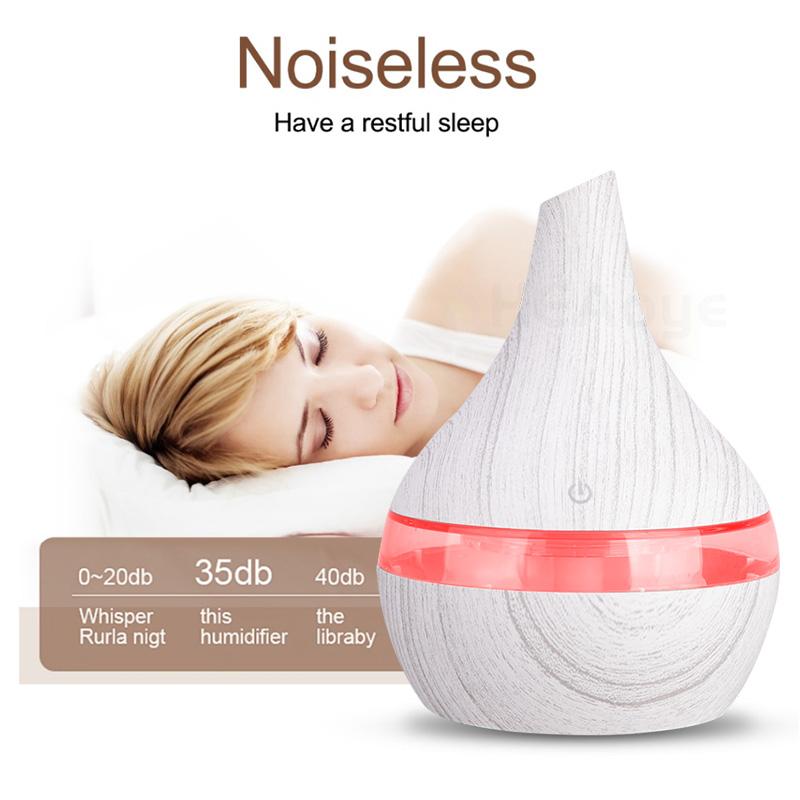 Điện Máy Tạo Độ Ẩm Không Khí Siêu Âm Thanh Vân Gỗ Humidificador Máy Khuếch Tán Tinh Dầu Hương Thơm Tinh Dầu Khuếch Tán Hương Thơm Mini Phun Sương Tạo