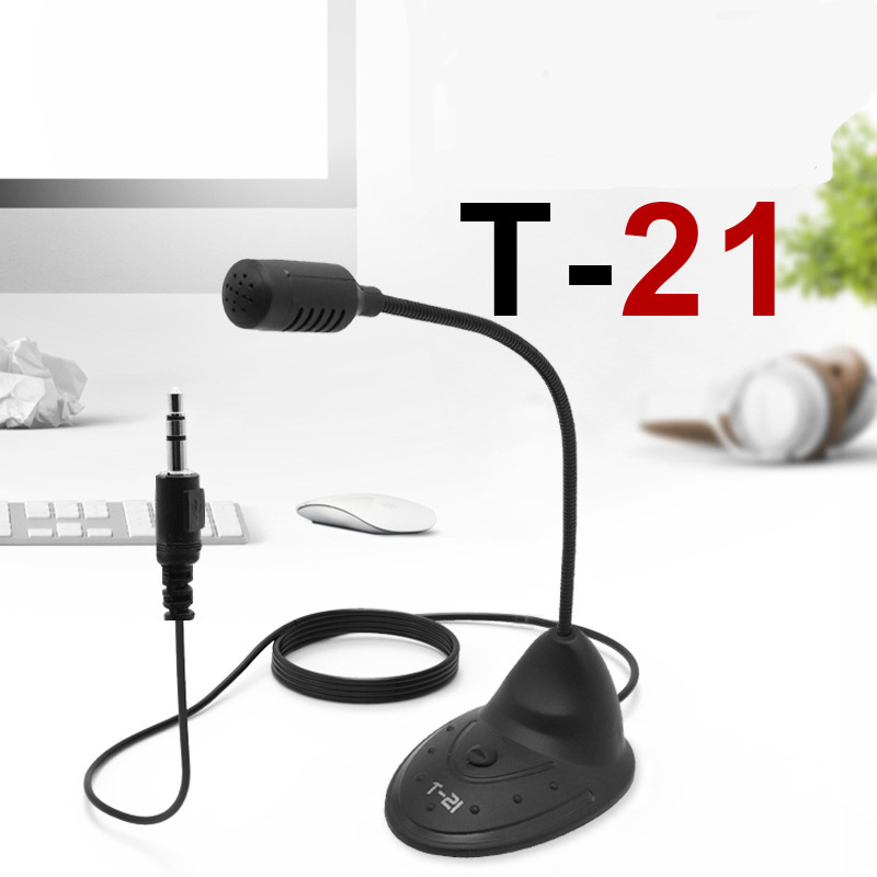 Microphone cổ ngỗng nhỏ gọn cho máy tính T21 - JL