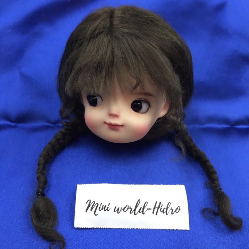 Wig len Tóc giả dành cho búp bê BJD Size 1/6 mong ming meng handmade