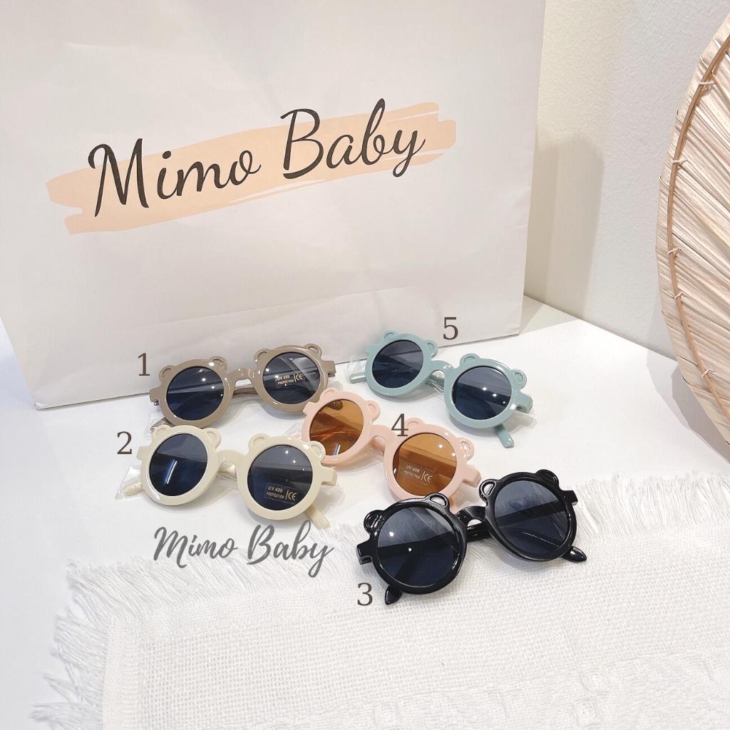 Kính râm hình gấu chống nắng UV400 cho bé K06 Mimo Baby