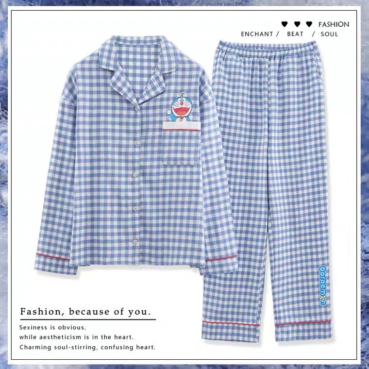 Bộ Ngủ Pyjama Cổ Bẻ Và Cổ Bèo Chất Cotton 100% Form Đẹp Hàng Chuẩn - Đồ Bộ Mặc Nhà