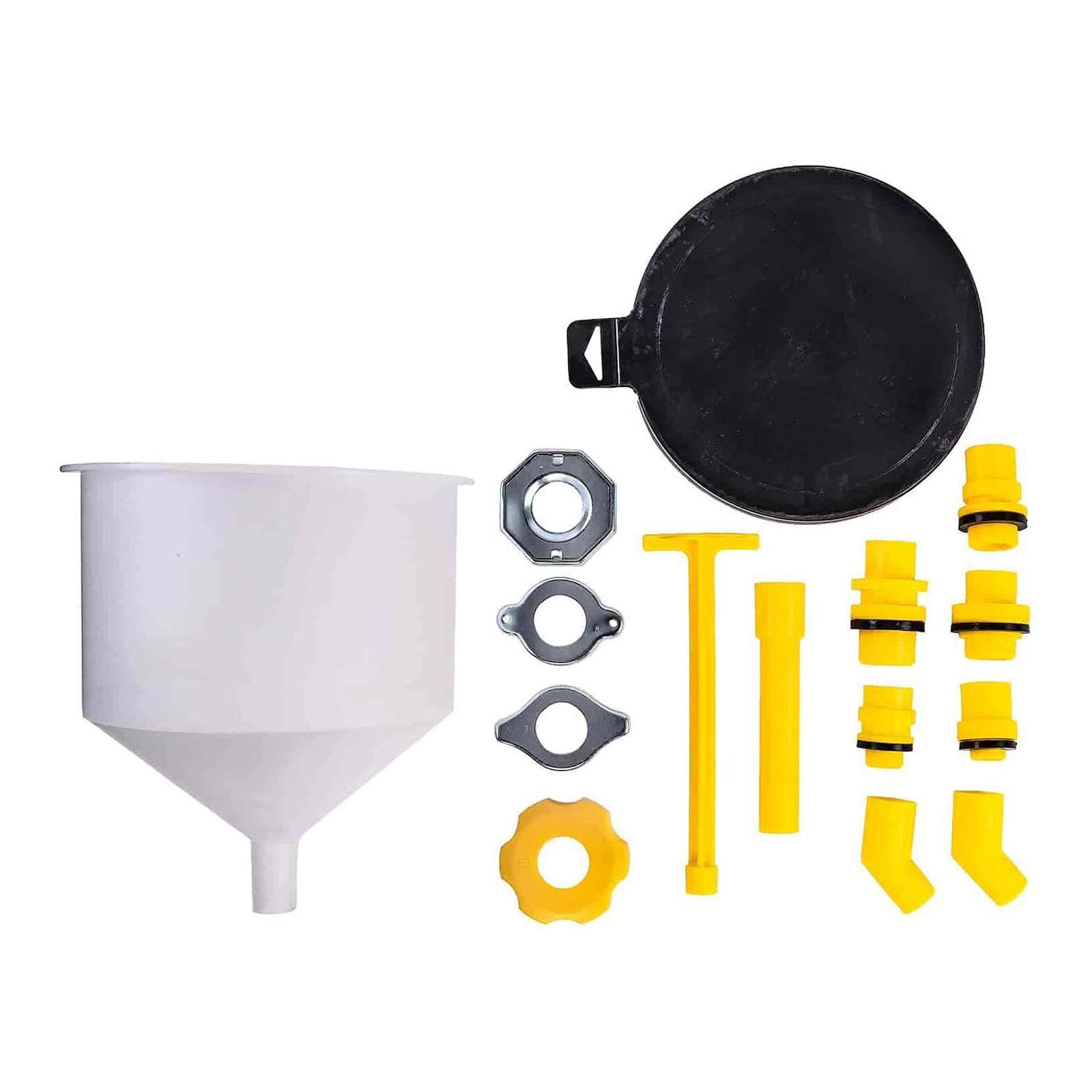Vehicle  Coolant Filling Funnel Set 15Pcs Simple to Clean Accessory