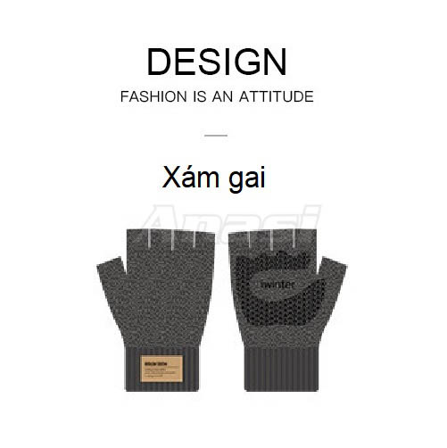 Găng tay len nam nữ Anasi GL05 - Chống trượt - Len cao cấp mềm mại, không ngứa da