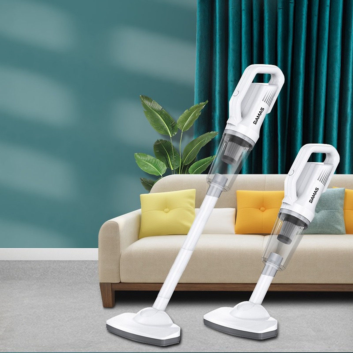 Máy Hút Bụi Cầm Tay Không Dây Sử Dụng Pin Sạc Damas Vacuum Cleaner D610 - Hàng Chính Hãng