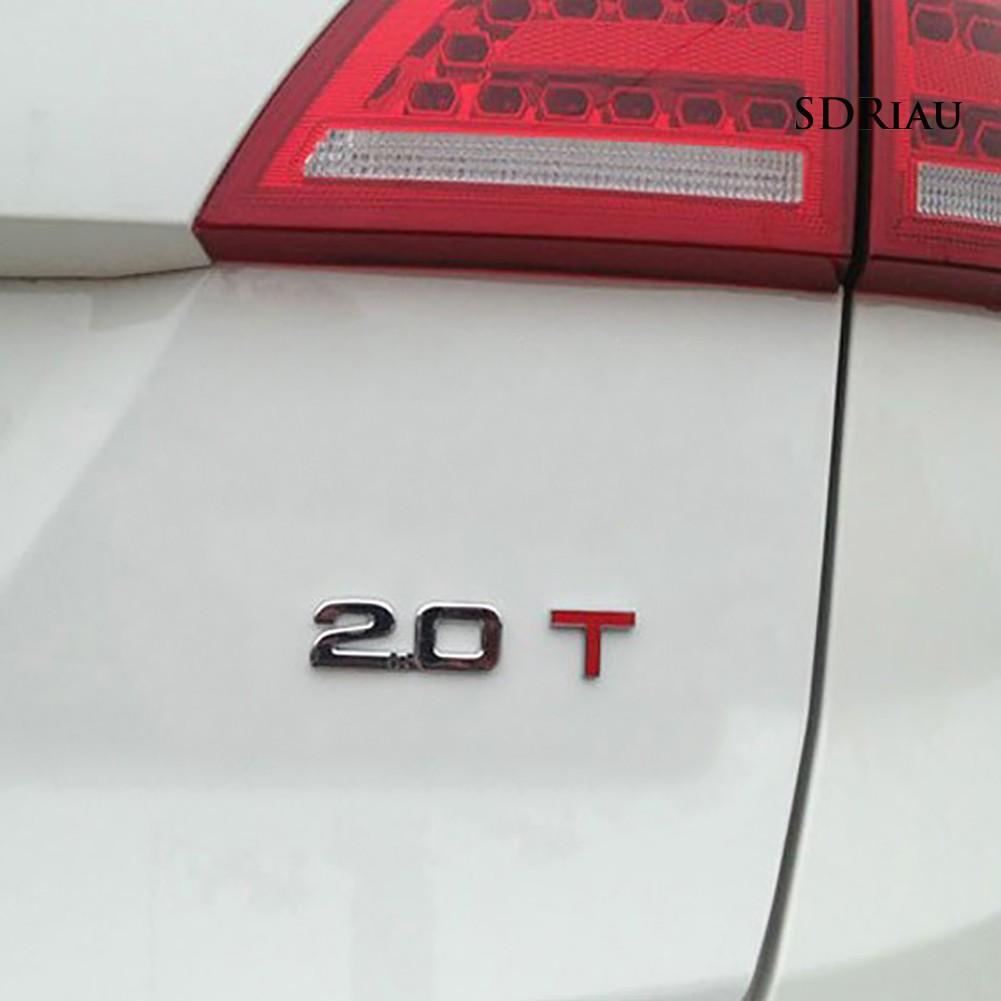 Sticker Kim Loại 3d Dán Trang Trí Xe Hơi 1.6 1.8 2.0 3.0 T