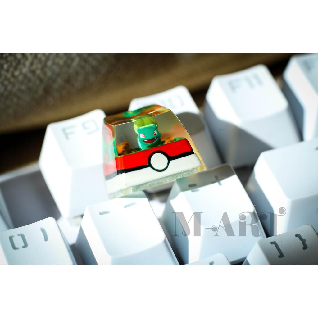 Nút dành cho bàn phím cơ resin Pokemon Bulbasaur siêu dễ thương - Bulbasaur Pokemon Keycaps