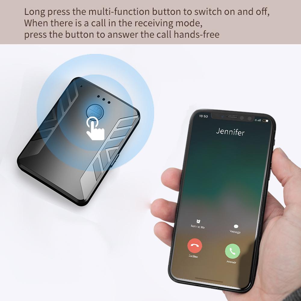 BT 5.0 Transmitter and Receiver 2-in-1 BT 3.5mm Adapter Support 2 Devices Connecting in Transmitter Mode Wide