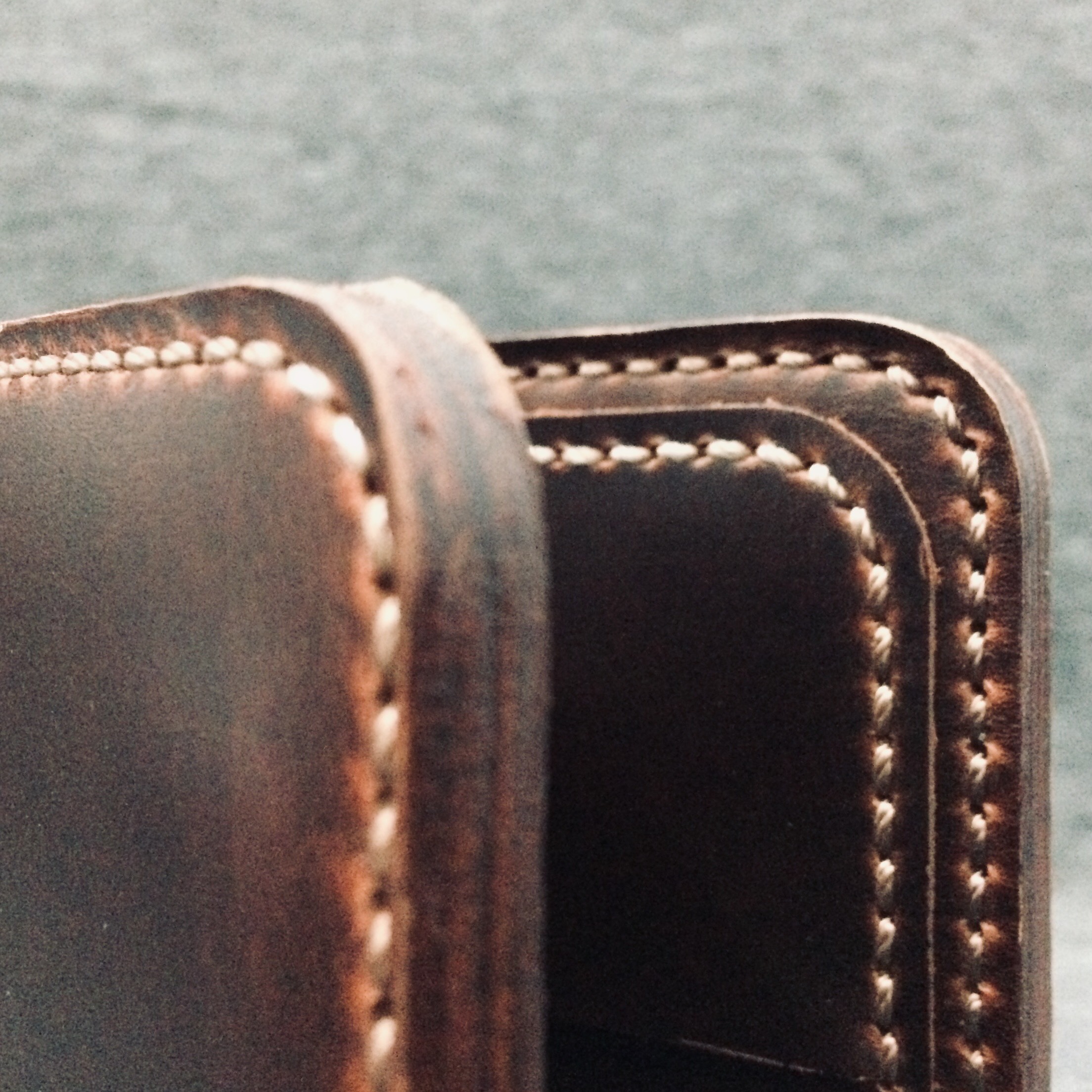 Ví nam da bò handmade bỏ túi dáng ngang