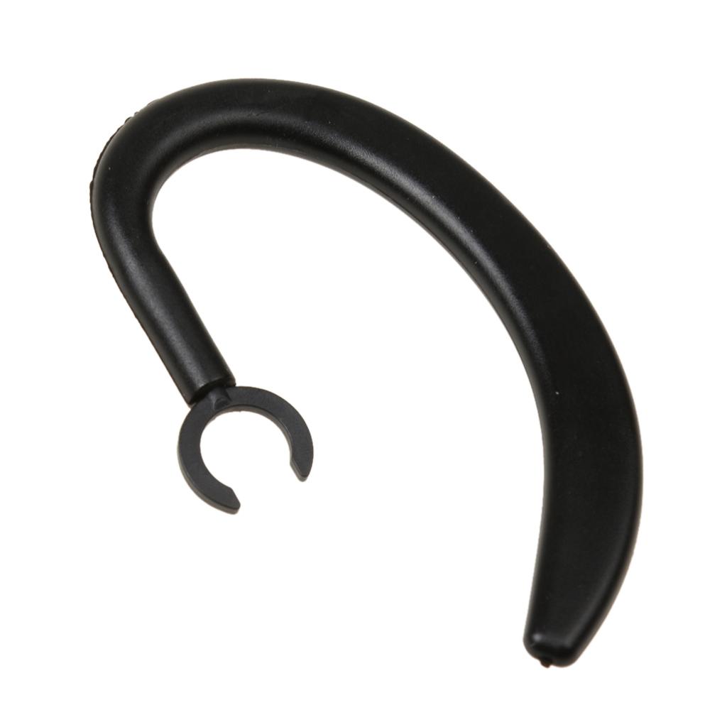 6 Pieces Replacement Earhook Bluetooth Headset Earpiece Ear Hook Clip Black