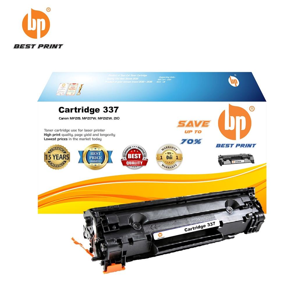 Hộp mực in BEST PRINT Cartridge 337 dùng cho máy in Canon MF215, MF217W, MF212W, 210 - HÀNG CHÍNH HÃNG