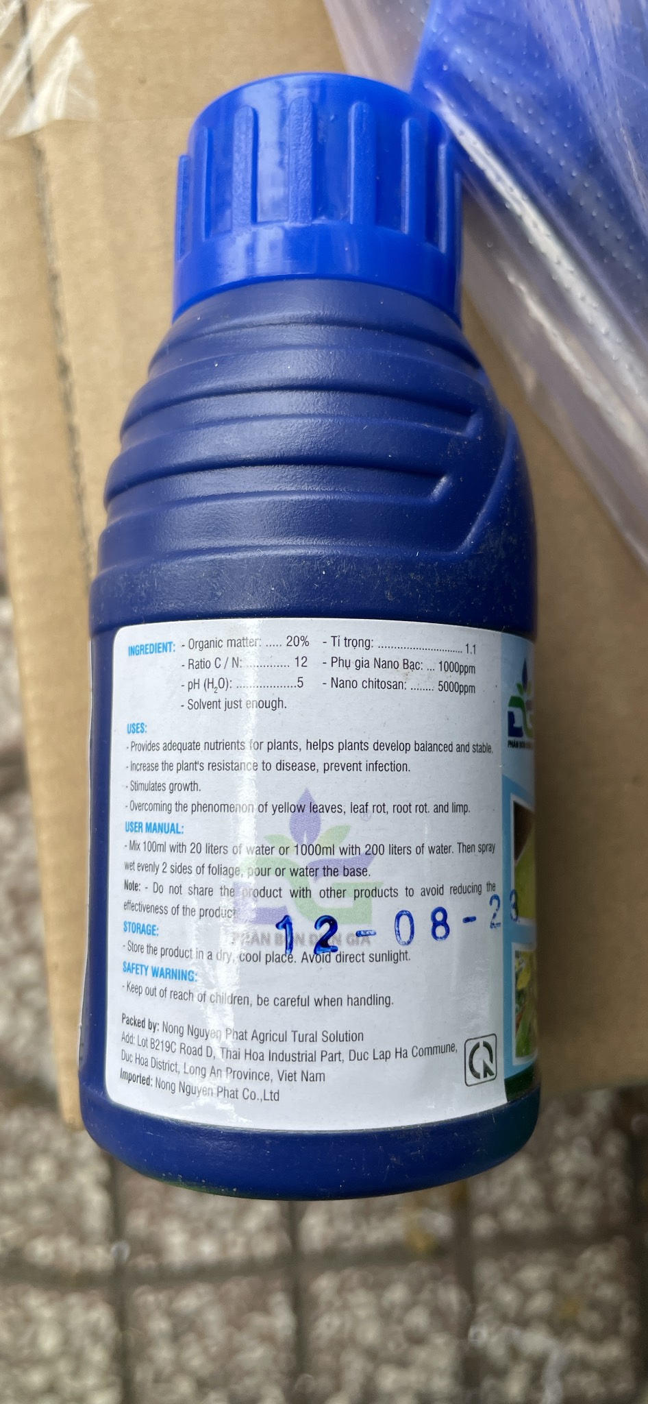 Dung dịch Nano Bạc DG cho hoa hồng sen đá và cây trồng lọ 100ml
