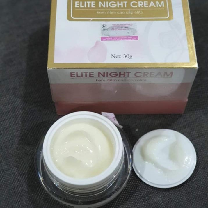 Kem Đêm Elite Night Cream - 30 Gram - Hàng Chính Hãng - Dưỡng Trắng Căng Bóng - Chống Lão Hóa Cải Thiện Sức Sống - Tạo Nên Làn Da Khỏe Mạnh Săn Chắc.