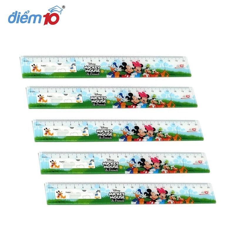 Combo 5 Thước thẳng Điểm 10 Disney Mickey SR-029MI