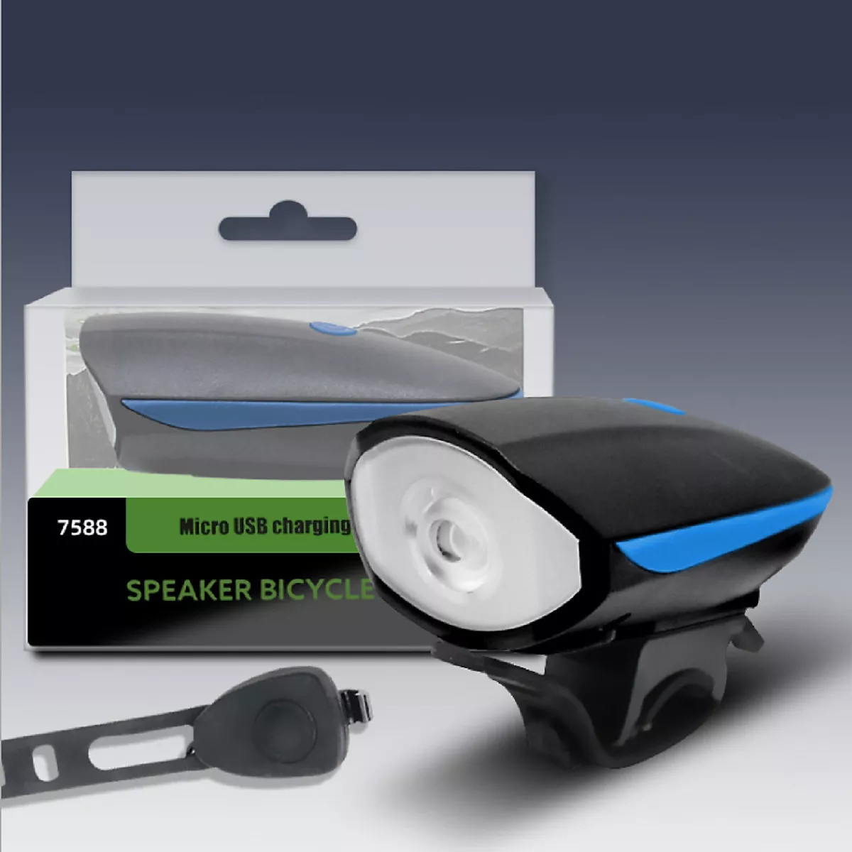 Đèn xe đạp thể thao siêu sáng có còi pin sạc usb led T6 chống nước - Đèn còi xe đạp có 3 chế độ sáng còi to