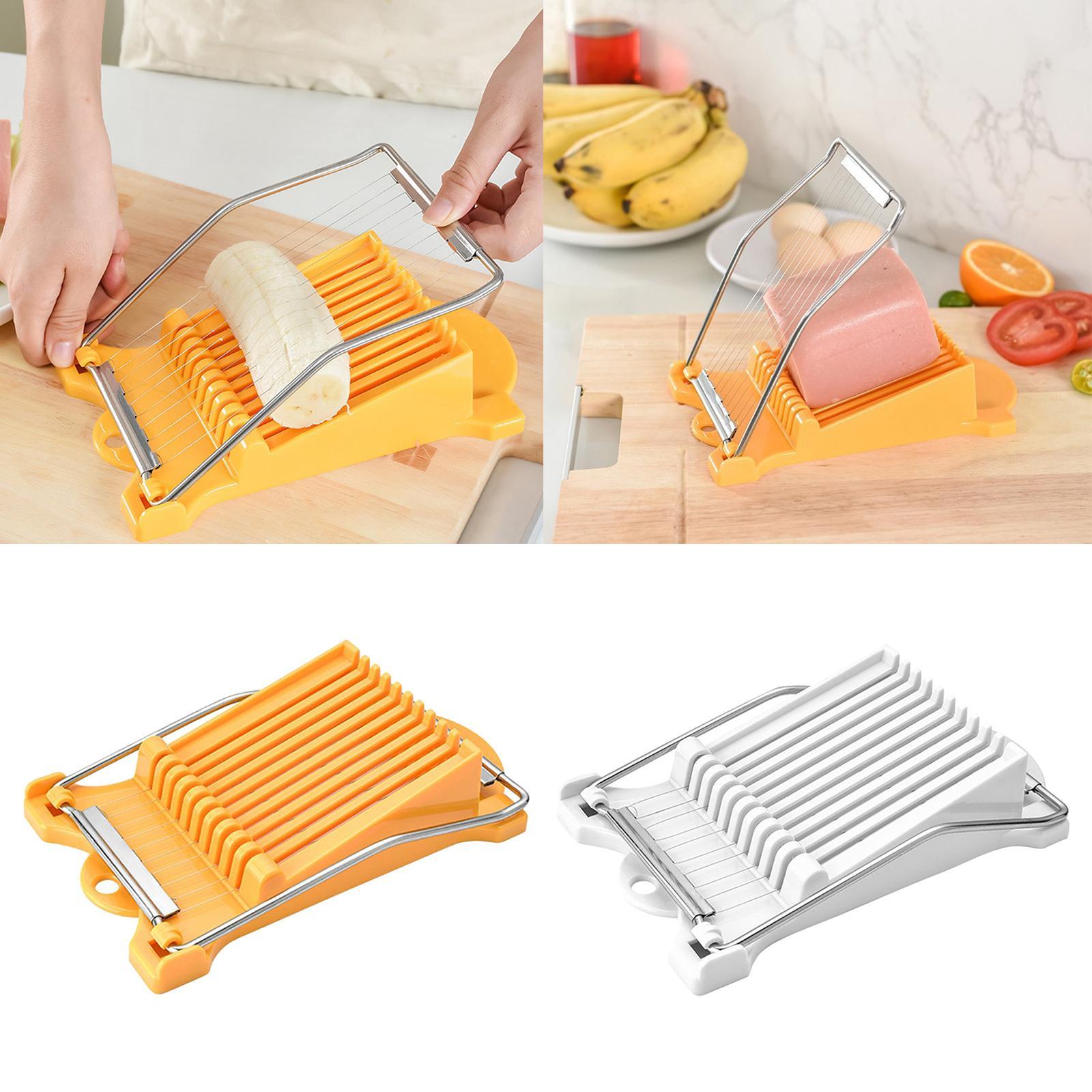 Meat Slicer Egg Fruit Slicer Food Cheese Sushi Cutter with 10 Wires