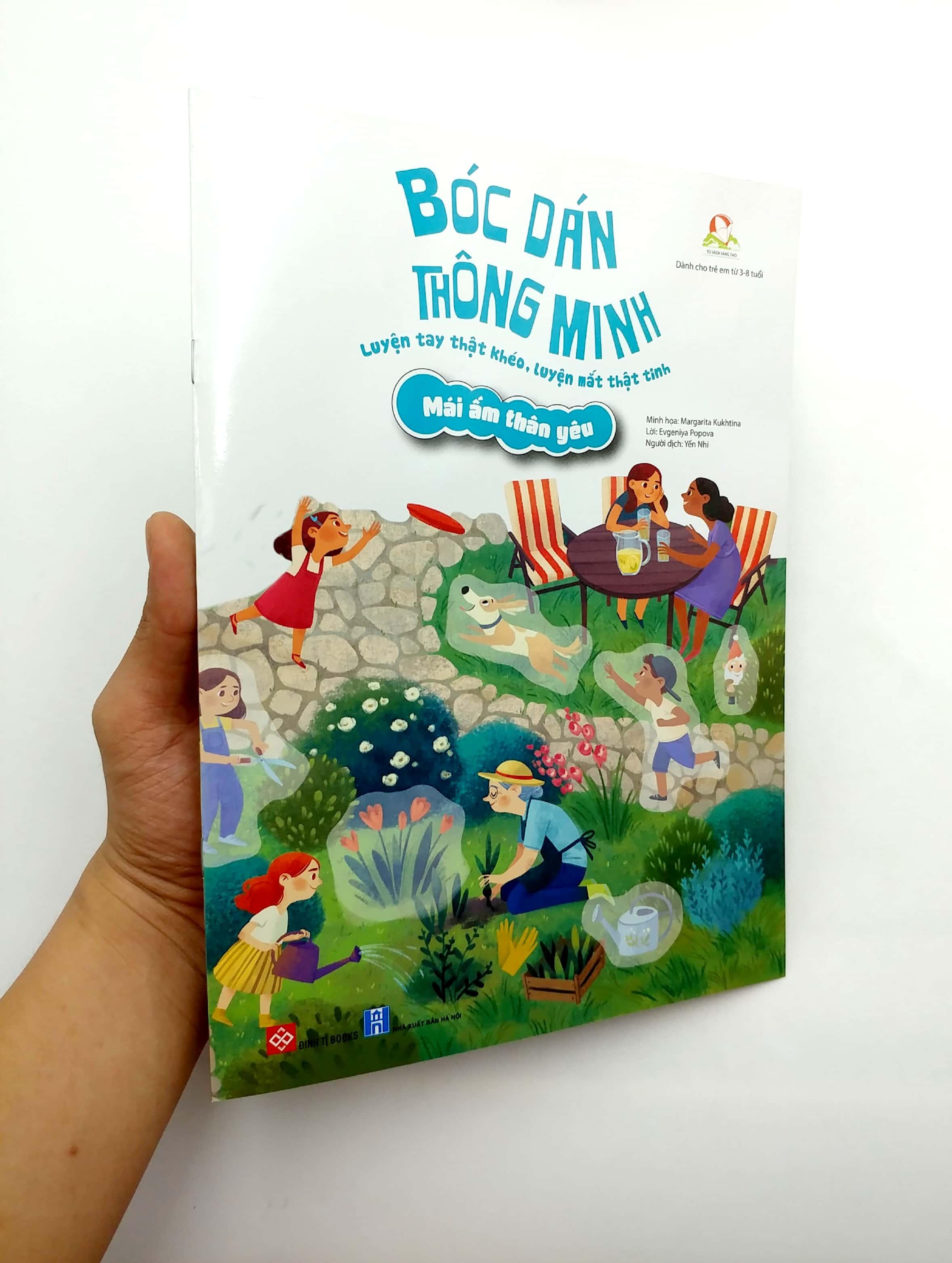 Sách Bóc Dán Thông Minh - Luyện Tay Thật Khéo, Luyện Mắt Thật Tinh - Mái Ấm Thân Yêu