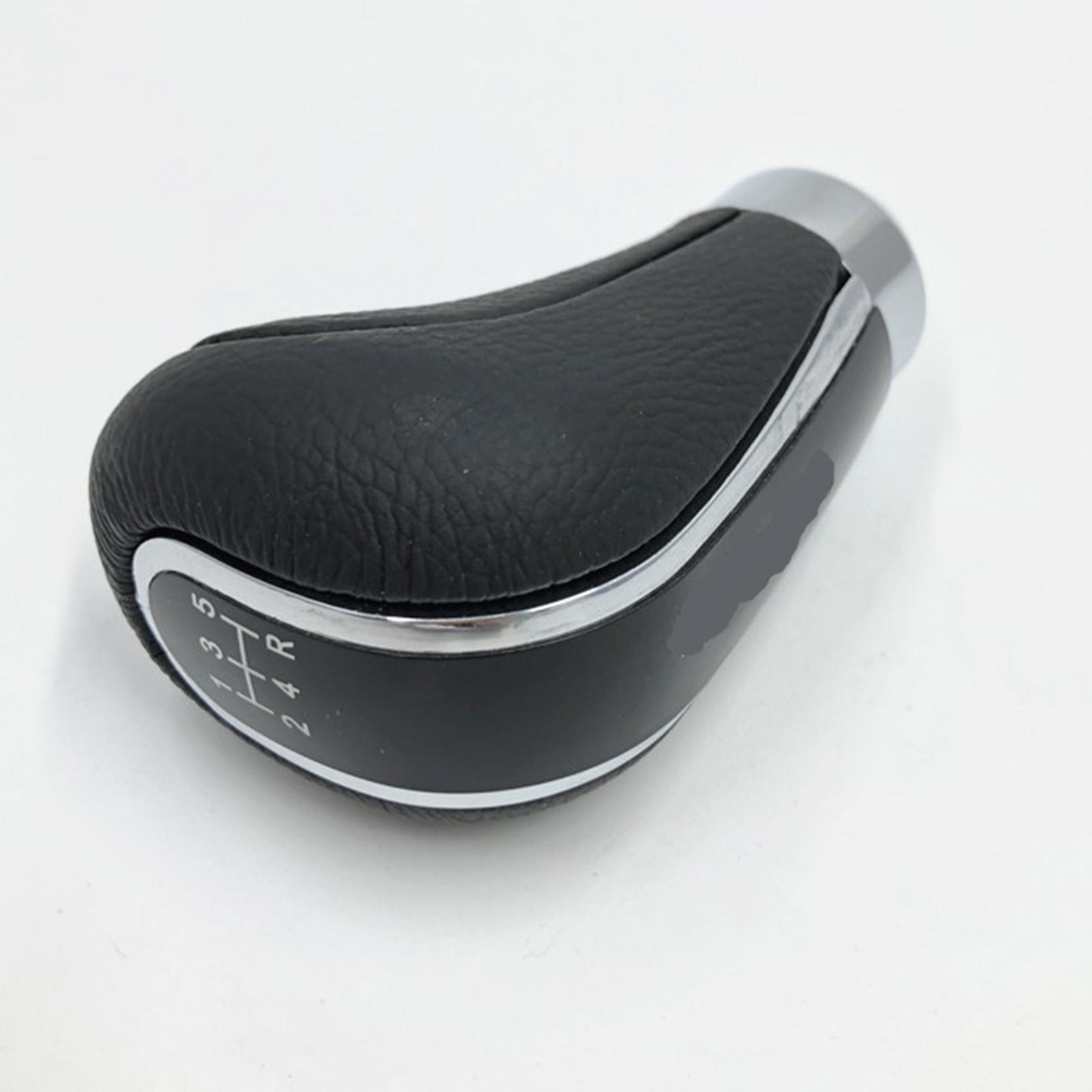 5 Speed Manual Gear Knob Accessories PU Leather Lever er Head Fit for Cars