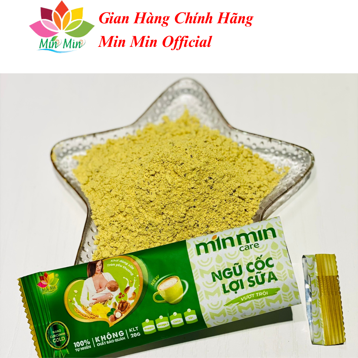 [COMBO 2 Hộp 1KG] Ngũ Cốc Lợi Sữa Min Min Care 38 Hạt _ Chuyên Lợi Sữa và Phụ Hồi Sức Khỏe Sau Sinh (1 Hộp 500Gr)