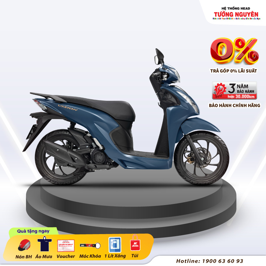 Xe máy Honda Vision - Phiên Bản Đặc Biệt 2023 - Xanh Đen