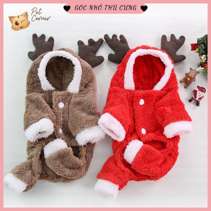 Áo tuần lộc cho thú cưng - Áo noel, giáng sinh cho chó mèo