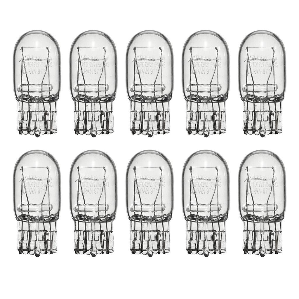 2x10x T20 7443 /5W Stop Brake Tail Light Bulb Clear