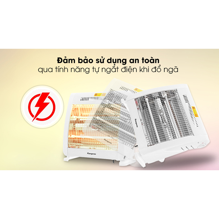 Đèn Sưởi Halogen Nhà Tắm Kangaroo KG1016C (800W) - Hàng chính hãng