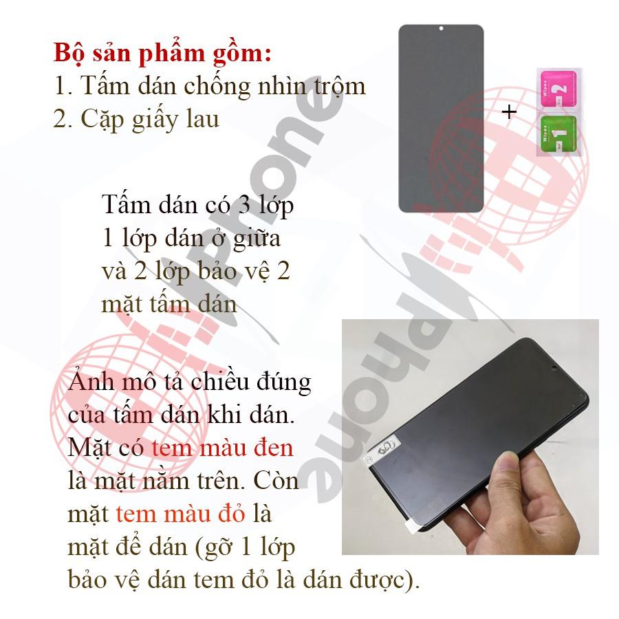 Dán chống nhìn trộm  dành cho Nokia 1, Nokia 2.1, 2.2, 2.3, Nokia 3, 3.1, 3.1 Plus, 3.2 - Dán cường lực dẻo nano