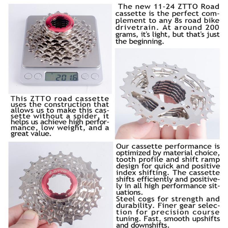 MTB Mountain Bike 8 Speed Freewheel 11-25T Steel Cassette Sprockets