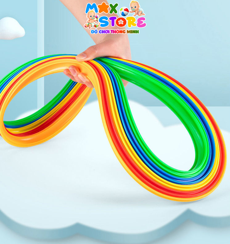 Bộ Đồ Chơi 10 Vòng Nhảy Tròn 38cm Vui Nhộn Cho Bé