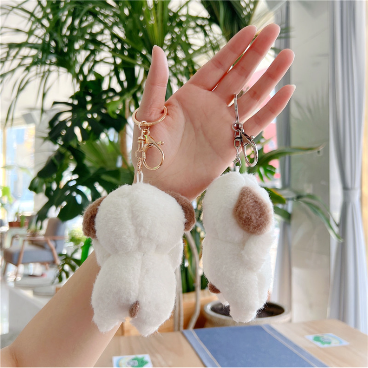 Móc khóa bông Cún Cừu Vịt dễ thương treo cài túi balo xinh giá rẻ làm quà tặng cute ý nghĩa