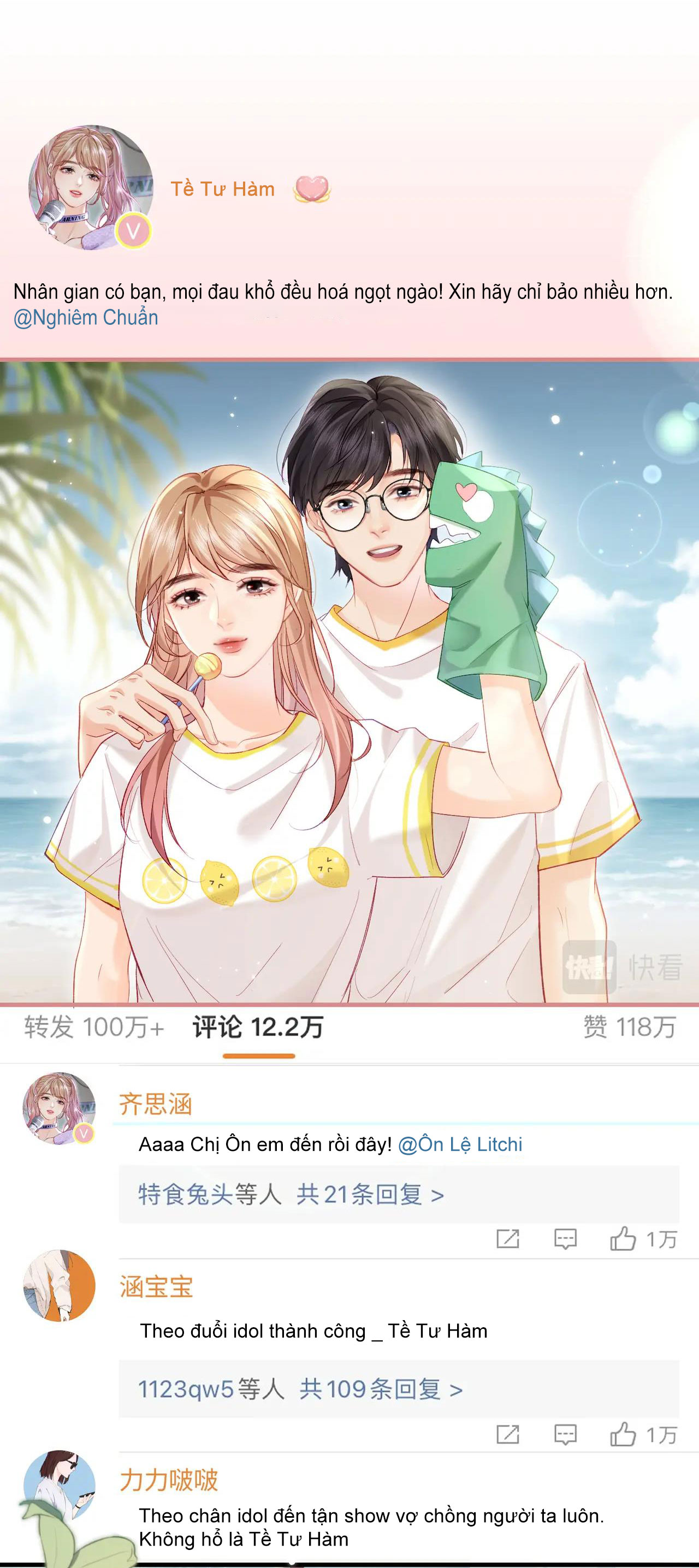 câu chuyện ngọt ngào của cặp vợ chồng đỉnh lưu chapter 26.1 6