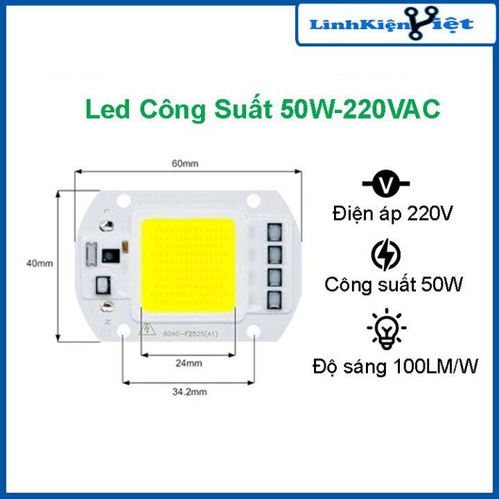 Led công suất 50W 220VAC siêu sáng